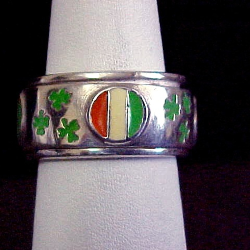 Sterling Silver Irish Spinner Ring